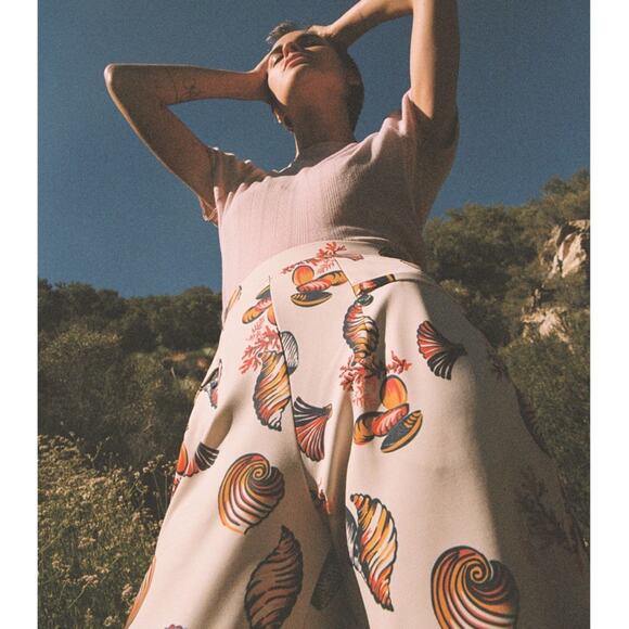 Wyllis Tallulah Willis seashell trousers Sz L - Picture 3 of 10